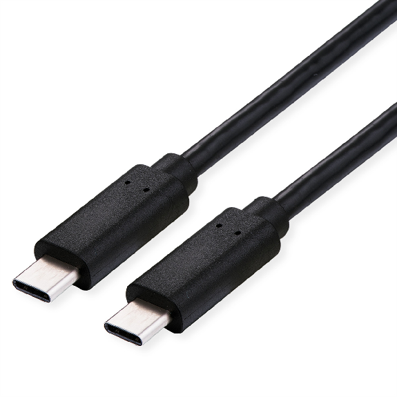 VALUE Câble USB4 Gen3x2, CC, M/M, 100W, noir, 0,8 m-Lire la description