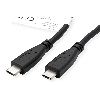 ROLINE Câble USB 3.2 Gen 2, avec PD (Power Delivery), avec Emark, C-C, M/M, noir, 0,5 m