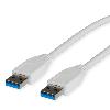 VALUE Câble USB 3.2 Gen 1 Type A-A, blanc, 1,8 m