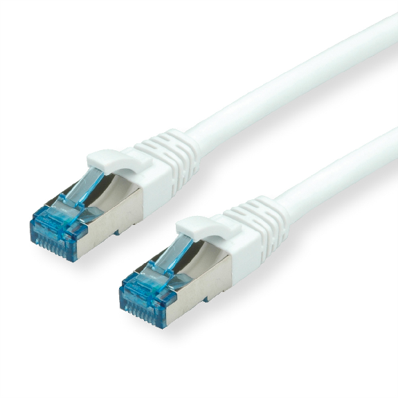 VALUE Patchkabel Kat.6A (Class EA) S/FTP (PiMF), LSOH, weiß, 0,15 m-Beschreibung lesen