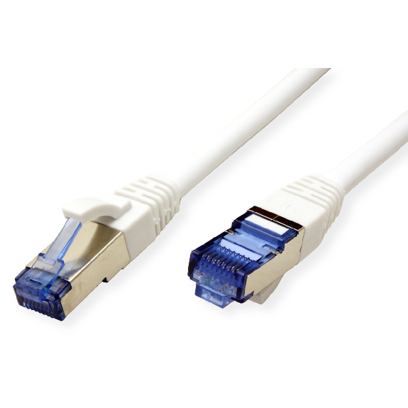 VALUE Patchkabel Kat.6A (Class EA) S/FTP (PiMF), LSOH, weiß, 0,15 m-Beschreibung lesen