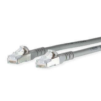 METZ CONNECT Cordon de brassage Cat.6A AWG 26, gris, 15 m-Lire la description