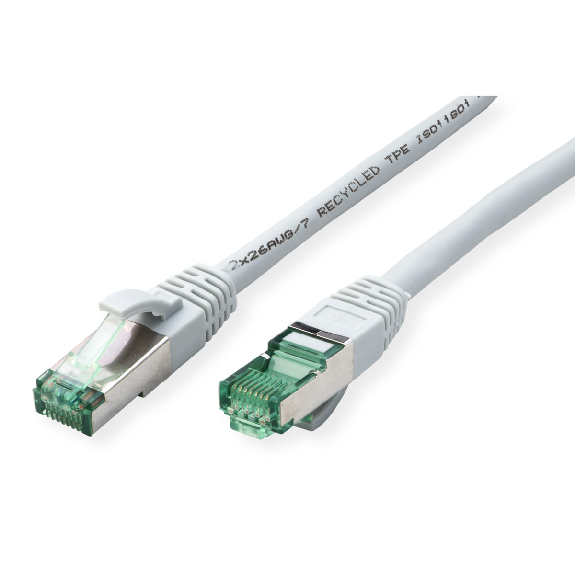 ROLINE RM Patchkabel Kat.6A S/FTP (PiMF), grau, 2 m-Beschreibung lesen
