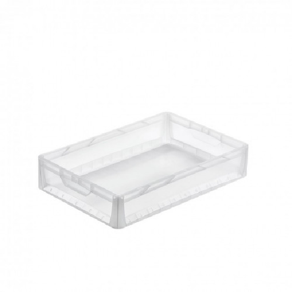 Bac plein euro-line 600 x 400 x 120 mm - Translucide - Multiroir-Lire la description