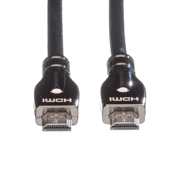 ROLINE 4K HDMI Ultra HD Kabel mit Ethernet, ST/ST, schwarz, 7,5 m-Beschreibung lesen