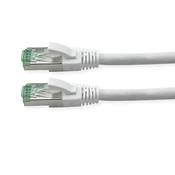 ROLINE RM Patchkabel Kat.6A S/FTP (PiMF), weiß, 1 m-Beschreibung lesen