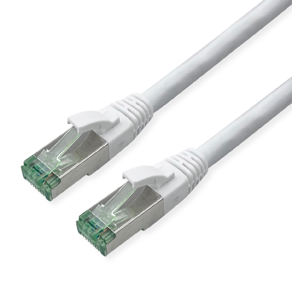 ROLINE RM Patchkabel Kat.6A S/FTP (PiMF), weiß, 1 m-Beschreibung lesen