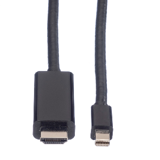 VALUE Mini DisplayPort Kabel, Mini DP-UHDTV, ST/ST, schwarz, 1 m-Beschreibung lesen
