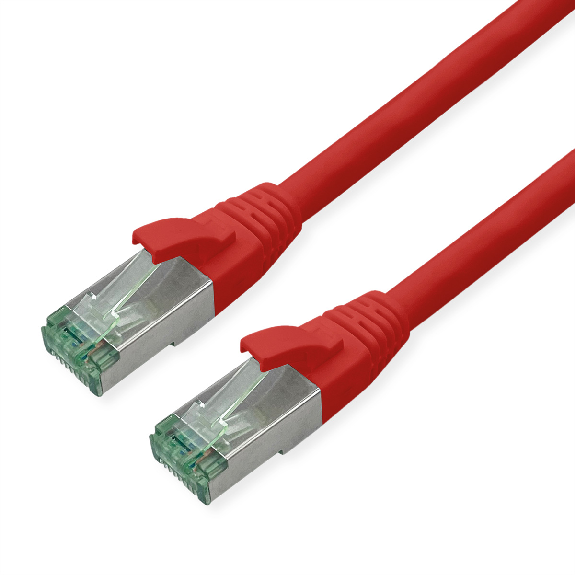 ROLINE RM Patchkabel Kat.6A S/FTP (PiMF), rot, 0,5 m-Beschreibung lesen