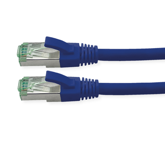 ROLINE RM Patchkabel Kat.6A S/FTP (PiMF), blau, 0,5 m-Beschreibung lesen