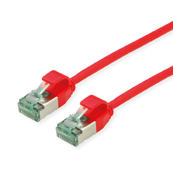 ROLINE RM U/FTP DataCenter Patchkabel Kat.6A (Class EA), slim, rot, 1,5 m-Beschreibung lesen