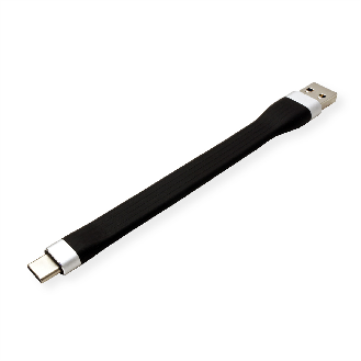 ROLINE USB 3.2 Gen 1 Silikonkabel, A-C, ST/ST, schwarz, 11 cm-Beschreibung lesen