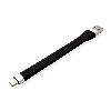 ROLINE Câble USB 3.2 Gen 1 en Silicone, A-C, M/M, noir, 11 cm