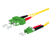 METZ CONNECT OpDAT Patchkabel, SC-D APC/LC-D APC OS2, 2 m