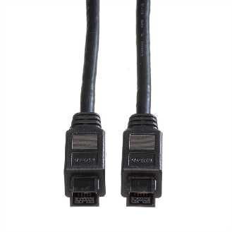 ROLINE IEEE 1394b Kabel, 9/9polig, schwarz, 1,8 m-Beschreibung lesen