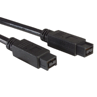 ROLINE IEEE 1394b Kabel, 9/9polig, schwarz, 1,8 m-Beschreibung lesen