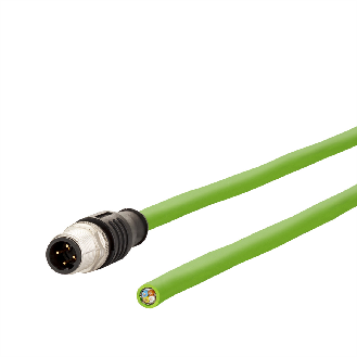 METZ CONNECT Anschlussleitung M12 Stecker 4-polig D-kodiert, 2 m-Beschreibung lesen