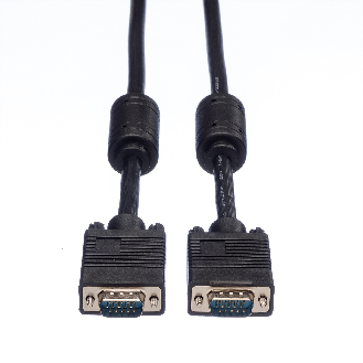 ROLINE SVGA Monitor-Kabel mit Ferritkern+DDC, HD15 ST-ST, 6 m-Beschreibung lesen