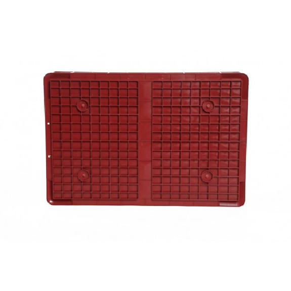 Bac gerbable 600x400x100 mm rouge Multiroir-Lire la description