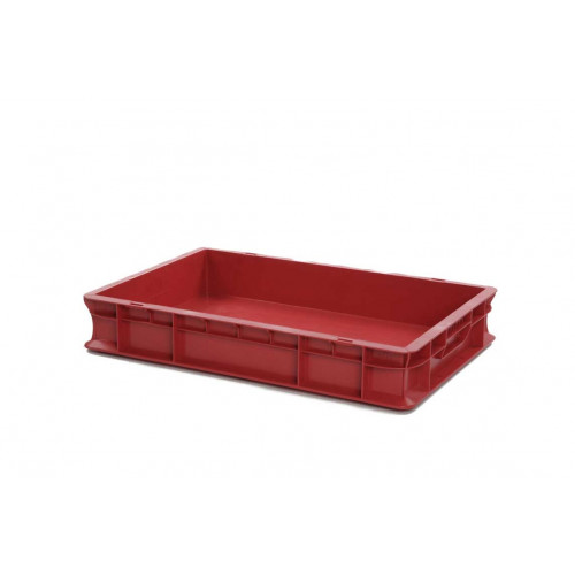 Bac gerbable 600x400x100 mm rouge Multiroir-Lire la description