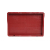 Bac gerbable 600x400x100 mm rouge Multiroir