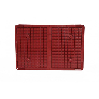 Bac gerbable 600x400x100 mm rouge Multiroir-Lire la description