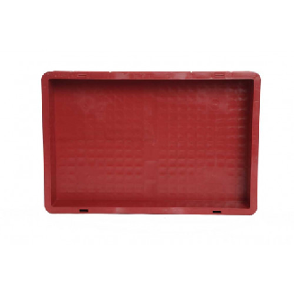 Bac gerbable 600x400x100 mm rouge Multiroir-Lire la description