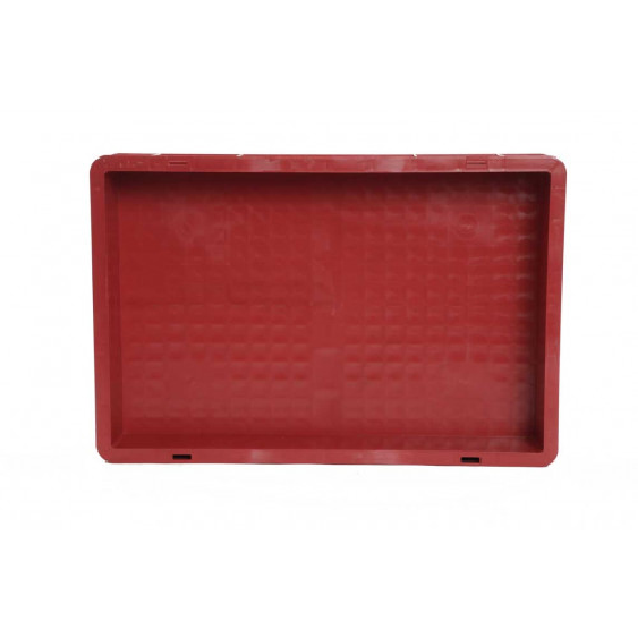 Bac gerbable 600x400x100 mm rouge Multiroir-Lire la description