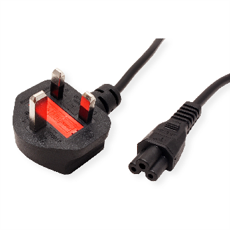 VALUE UK Netzkabel, 3pol. Notebook-Buchse, 3A, schwarz, 1,8 m-Beschreibung lesen