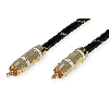ROLINE GOLD Cinch-Verbindungskabel simplex ST/ST, weiss, 5 m ROLINE GOLD Cinch-Verbindungskabel simplex ST/ST, weiss, 5 m