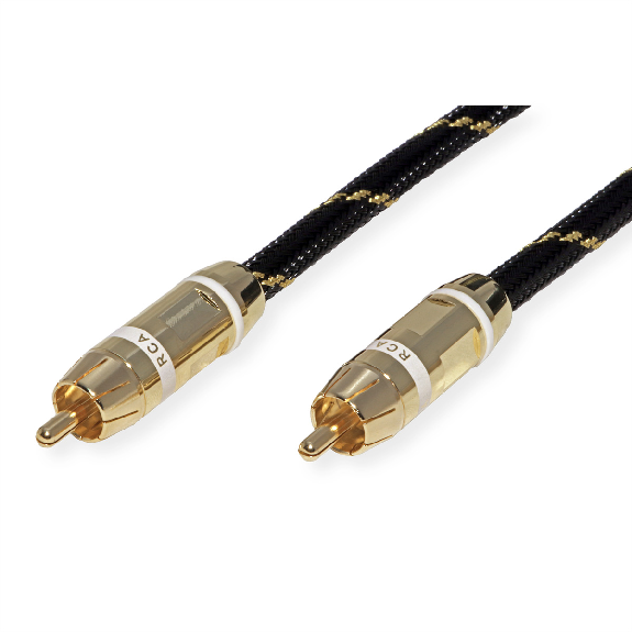ROLINE GOLD Cinch-Verbindungskabel simplex ST/ST, weiss, 5 m ROLINE GOLD Cinch-Verbindungskabel simplex ST/ST, weiss, 5 m-Beschreibung lesen
