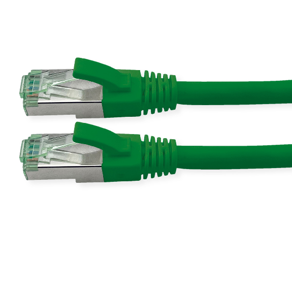 ROLINE RM Patchkabel Kat.6A S/FTP (PiMF), grün, 0,5 m-Beschreibung lesen