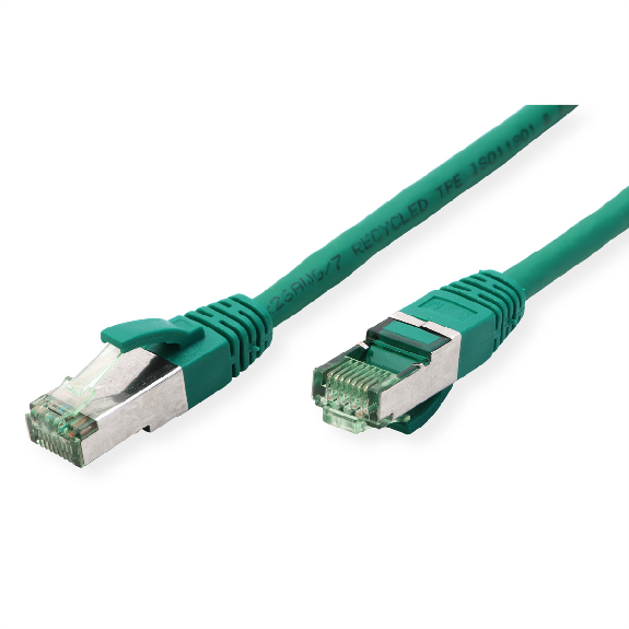 ROLINE RM Patchkabel Kat.6A S/FTP (PiMF), grün, 0,5 m-Beschreibung lesen