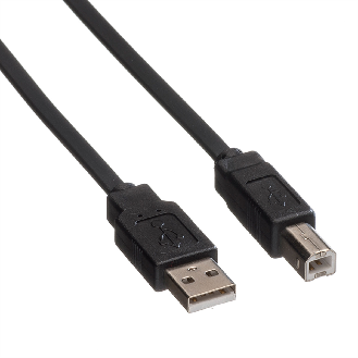 ROLINE USB 2.0 Notebook-Flachkabel, Typ A-B, schwarz, 1,8 m-Beschreibung lesen