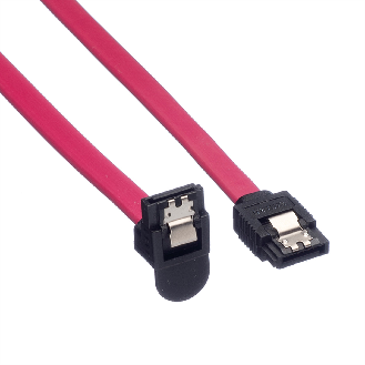 ROLINE Int. SATA 6.0 Gbit/s HDD-Kabel mit Schnappverschluss, gewinkelt, 0,5 m-Beschreibung lesen