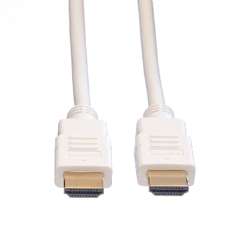 ROLINE HDMI High Speed Kabel mit Ethernet, weiß, 2 m-Beschreibung lesen