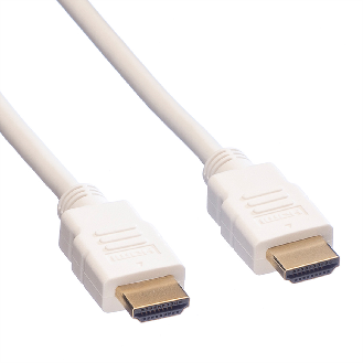 ROLINE HDMI High Speed Kabel mit Ethernet, weiß, 2 m-Beschreibung lesen