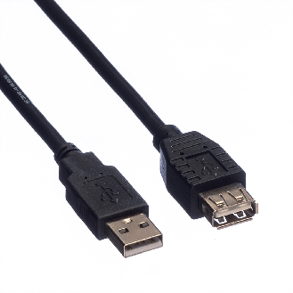 ROLINE USB 2.0 Kabel, Typ A-A, ST/BU, schwarz, 3 m-Beschreibung lesen