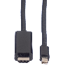 VALUE Mini DisplayPort Kabel, Mini DP-UHDTV, ST/ST, schwarz, 2 m