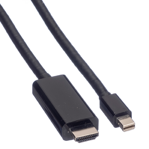 VALUE Mini DisplayPort Kabel, Mini DP-UHDTV, ST/ST, schwarz, 2 m-Beschreibung lesen
