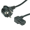 ROLINE Netzkabel, abgew. IEC-Buchse, schwarz, 1,8 m ROLINE Netzkabel, abgew. IEC-Buchse, schwarz, 1,8 m