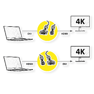 ROLINE GOLD Monitorkabel DVI (24+1) - HDMI, ST/ST, 2 m-Beschreibung lesen