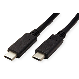 ROLINE GREEN USB 3.2 Gen 2 Kabel, C-C, ST/ST, 10Gbit/s, Emark, 100W, schwarz, 0,5 m-Beschreibung lesen