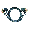 ATEN 2L-7D03U KVM Kabel DVI-D (Single Link), USB, Audio, schwarz, 3 m ATEN 2L-7D03U KVM Kabel DVI-D (Single Link), USB, Audio, schwarz, 3 m