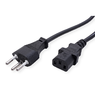 VALUE Netzkabel T12 auf C13, schwarz, 1,8 m-Beschreibung lesen