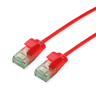 ROLINE RM UTP DataCenter Patchkabel Kat.6A (Class EA), slim, rot, 0,3 m-Beschreibung lesen