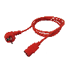 ROLINE Netzkabel, gerade IEC-Buchse, rot, 1,8 m ROLINE Netzkabel, gerade IEC-Buchse, rot, 1,8 m