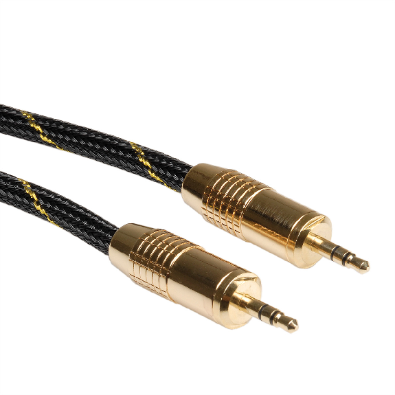 ROLINE GOLD 3,5mm Audio-Verbindungskabel ST/ST, 5 m-Beschreibung lesen