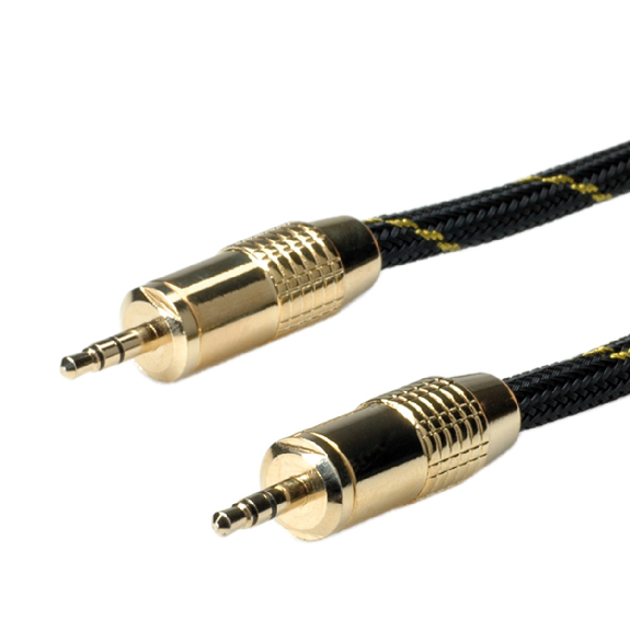 ROLINE GOLD 3,5mm Audio-Verbindungskabel ST/ST, 5 m-Beschreibung lesen