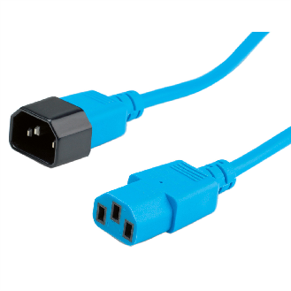 ROLINE Apparate-Verbindungskabel, IEC 320 C14 - C13, blau, 3 m-Beschreibung lesen